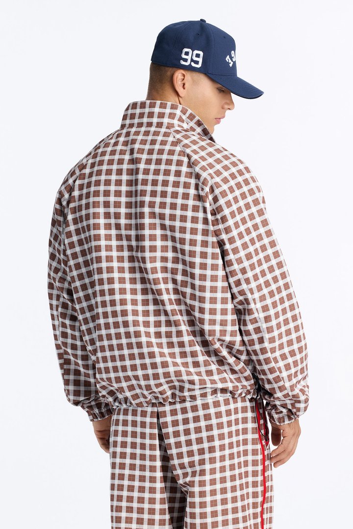 Relaxed Players Club Track Jacket - Brown/combo