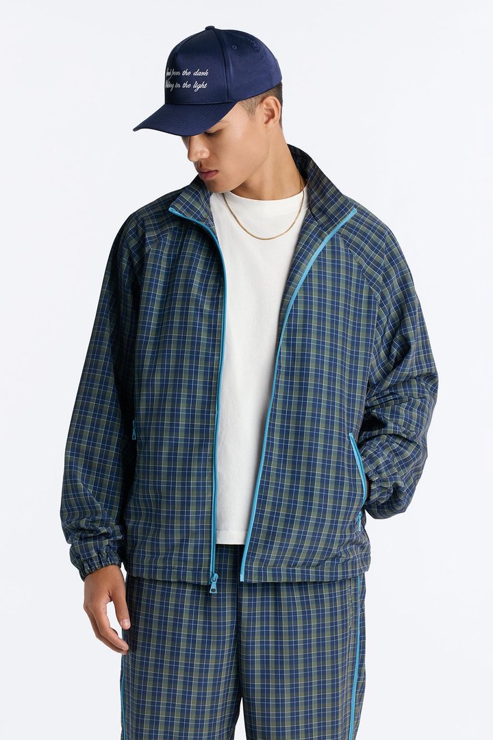 Relaxed Players Club Track Jacket - Green/combo