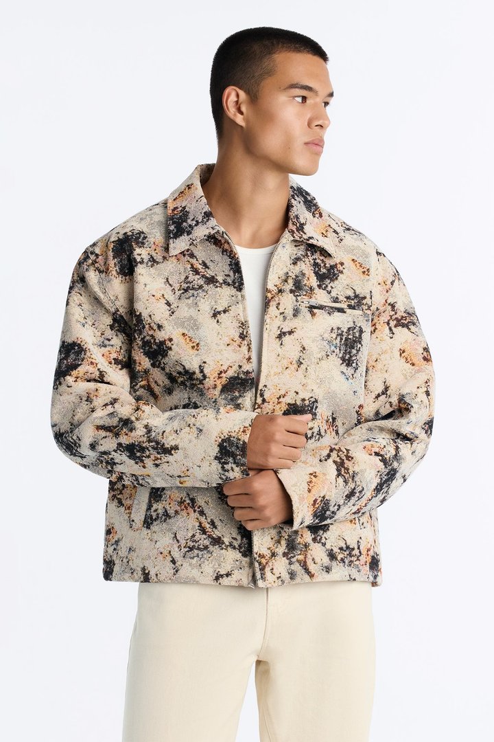 Savannah Tapestry Work Jacket - Brown/combo