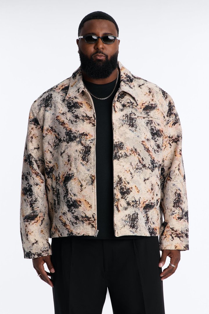 Savannah Tapestry Work Jacket - Brown/combo