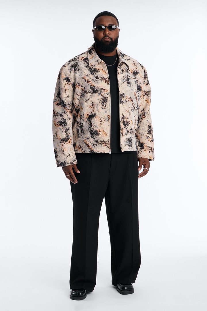 Savannah Tapestry Work Jacket - Brown/combo