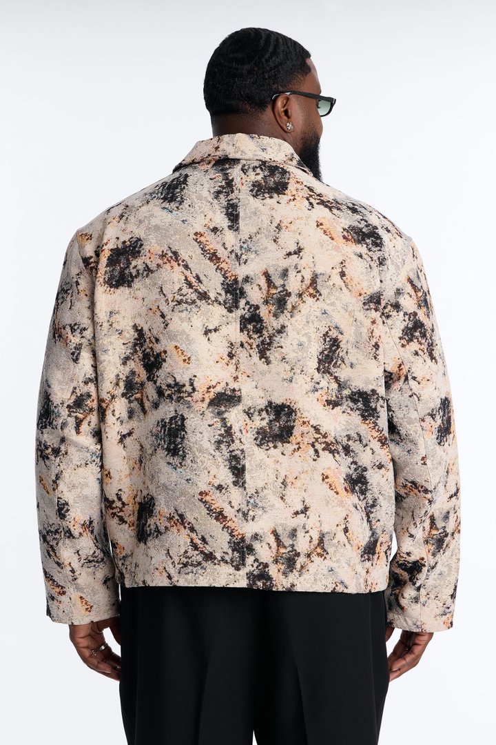 Savannah Tapestry Work Jacket - Brown/combo