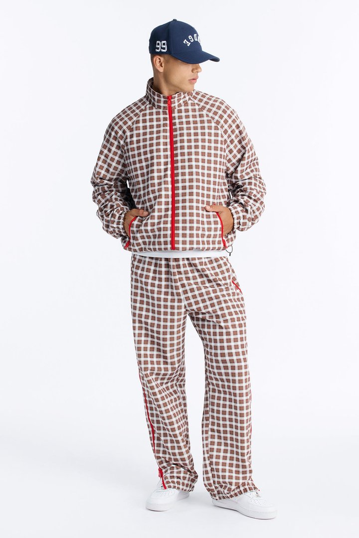 Baggy Players Club Side Zip Pant - Brown/combo