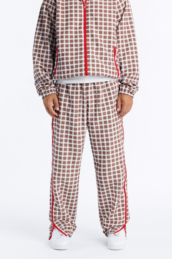 Baggy Players Club Side Zip Pant - Brown/combo