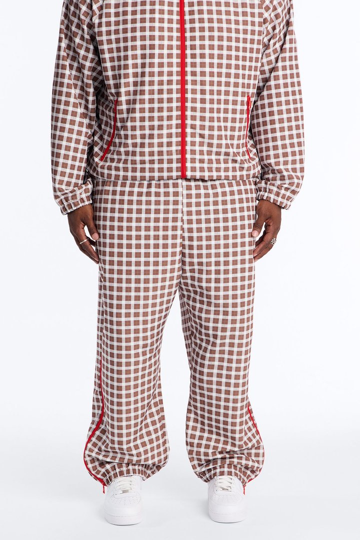 Baggy Players Club Side Zip Pant - Brown/combo