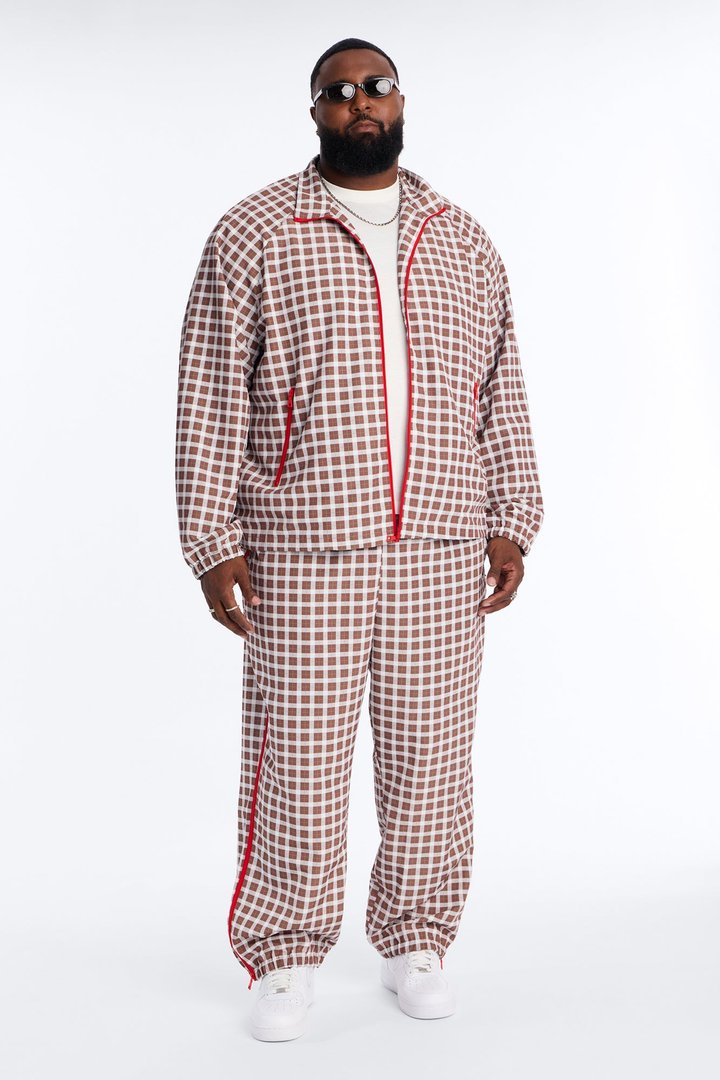 Baggy Players Club Side Zip Pant - Brown/combo