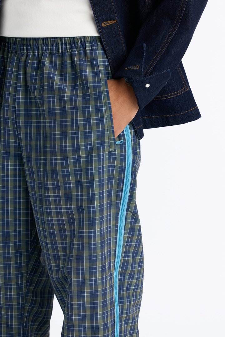 Baggy Players Club Side Zip Pant - Green/combo
