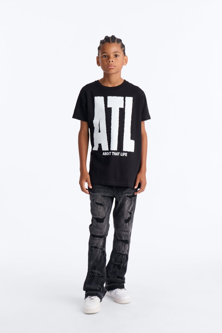 Mini ATL Short Sleeve Tee - Black