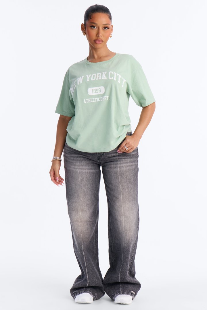 NYC 1898 Classic Washed T-Shirt - Sage
