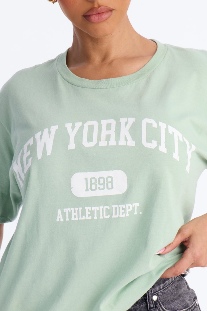 NYC 1898 Classic Washed T-Shirt - Sage