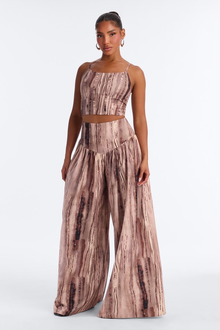 Marni Challis Pant Set - Brown/combo
