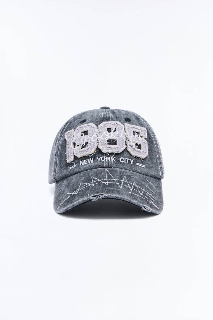 1985 NYC Vintage Baseball Hat - Black Wash