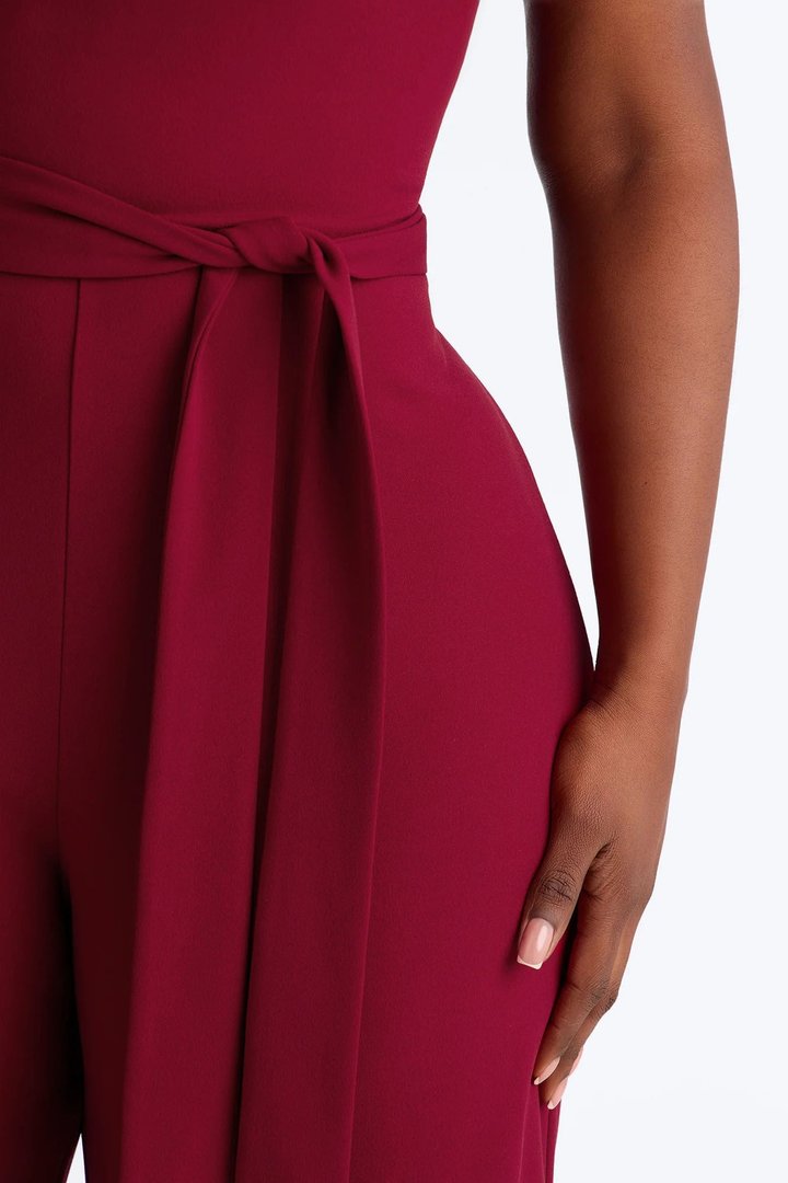 On Point Jumpsuit - Wine