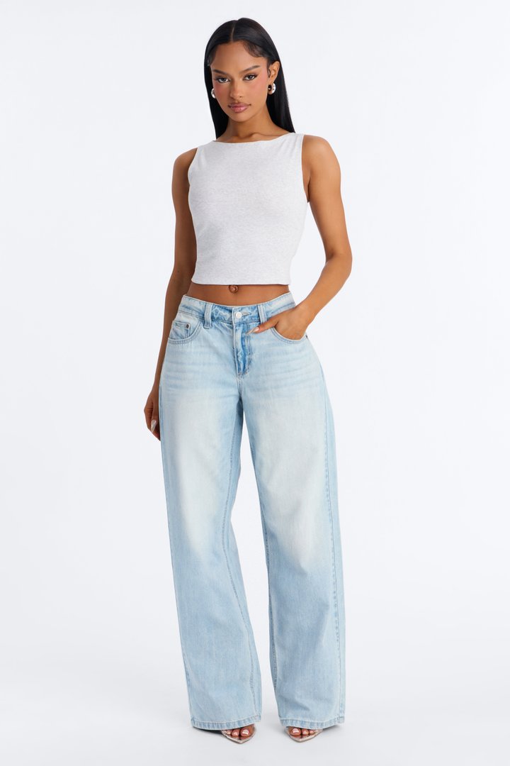 North Shore Baggy Jeans - Light Wash