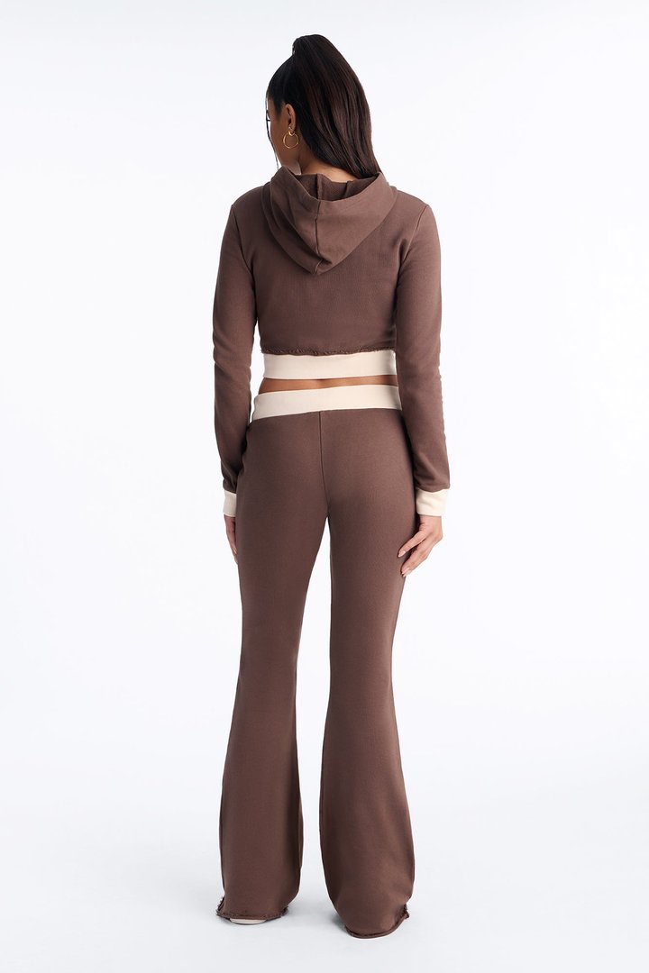 Keeping Up With Me Pant Set - Chocolate