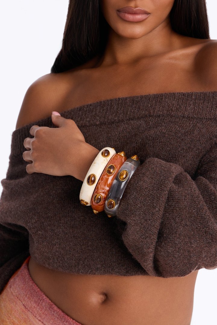 Eye On You 3 Piece Bracelet Set - Multi Color