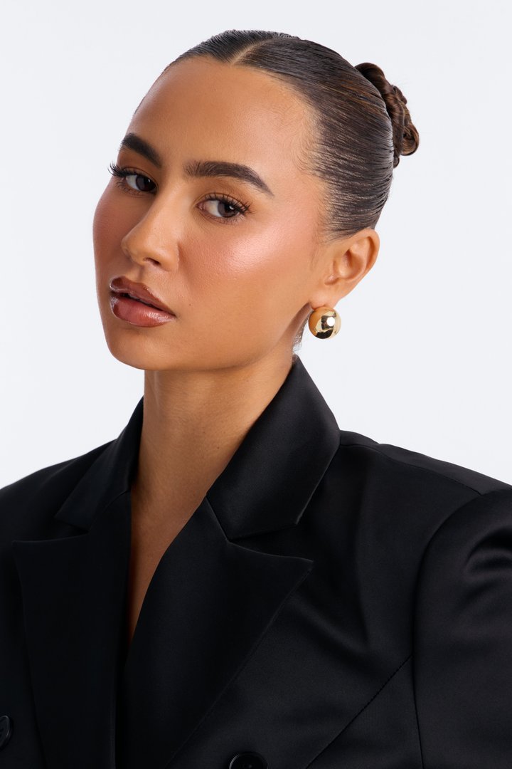 No Feelings 3 Pair Multi Earrings Set - Gold
