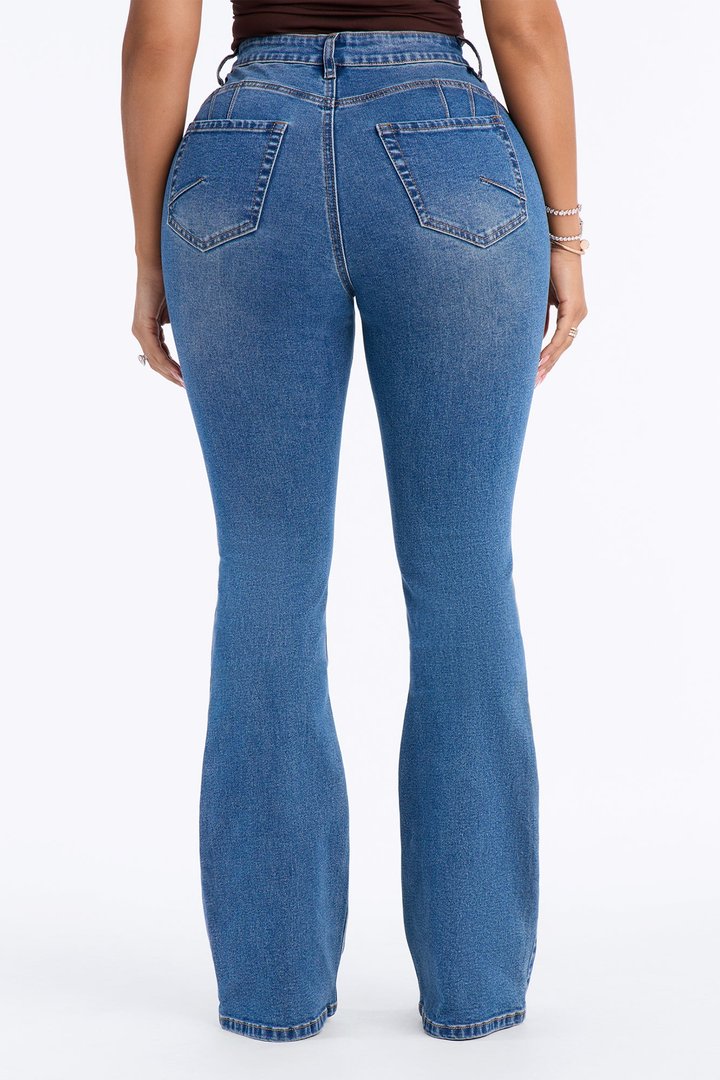 Tall Tucson Booty Lifting Stretch Bootcut Jeans - Medium Wash