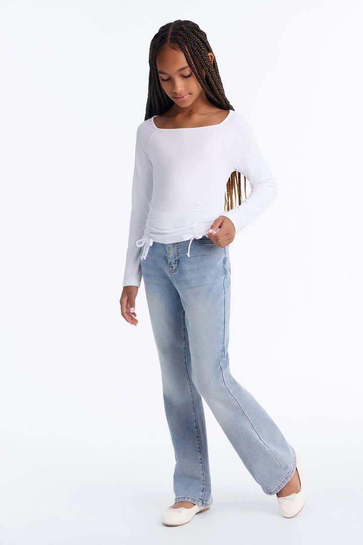 Mini San Diego Sculpting Stretch Flare Jeans - Light Wash
