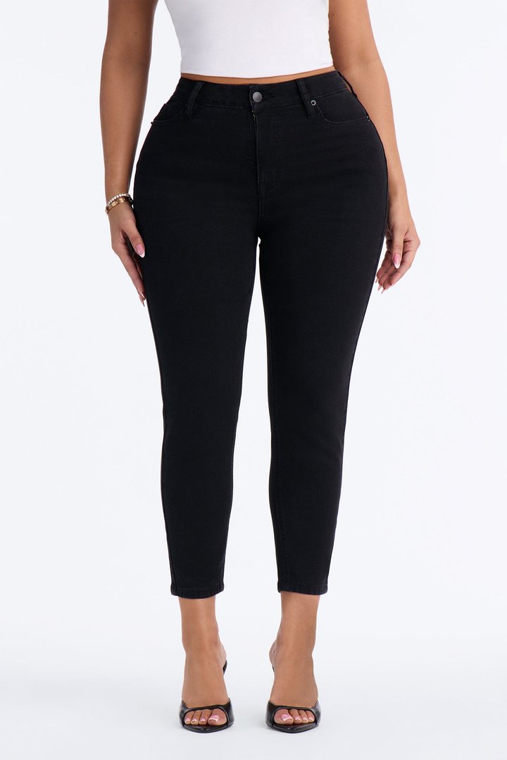 Petite Vibe Check Curvy Stretch Skinny Jeans - Black