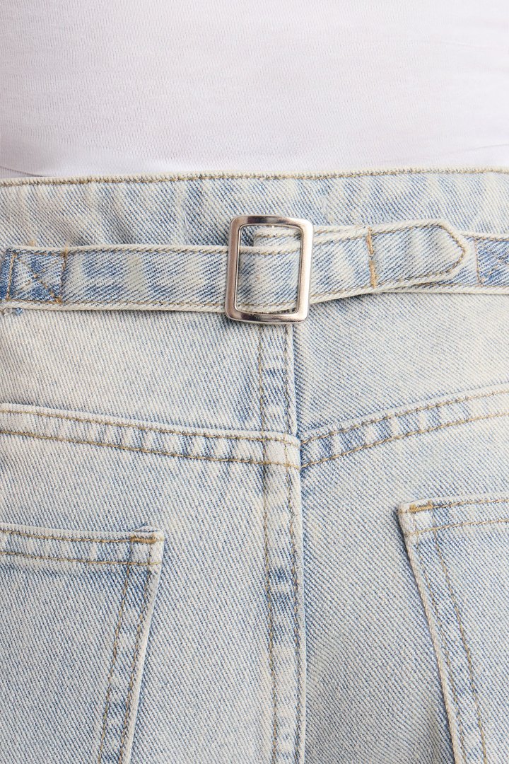Mini Peace Of Mind Tinted Baggy Jeans - Light Wash