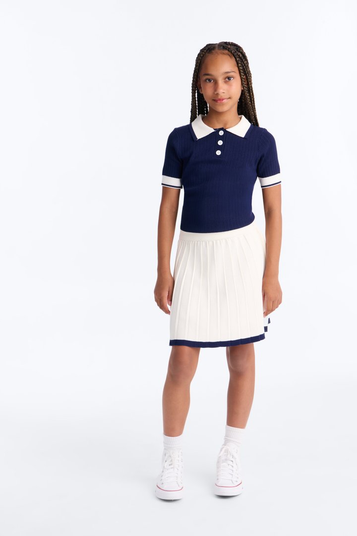 Mini Stick Around Skirt Set - Navy/combo