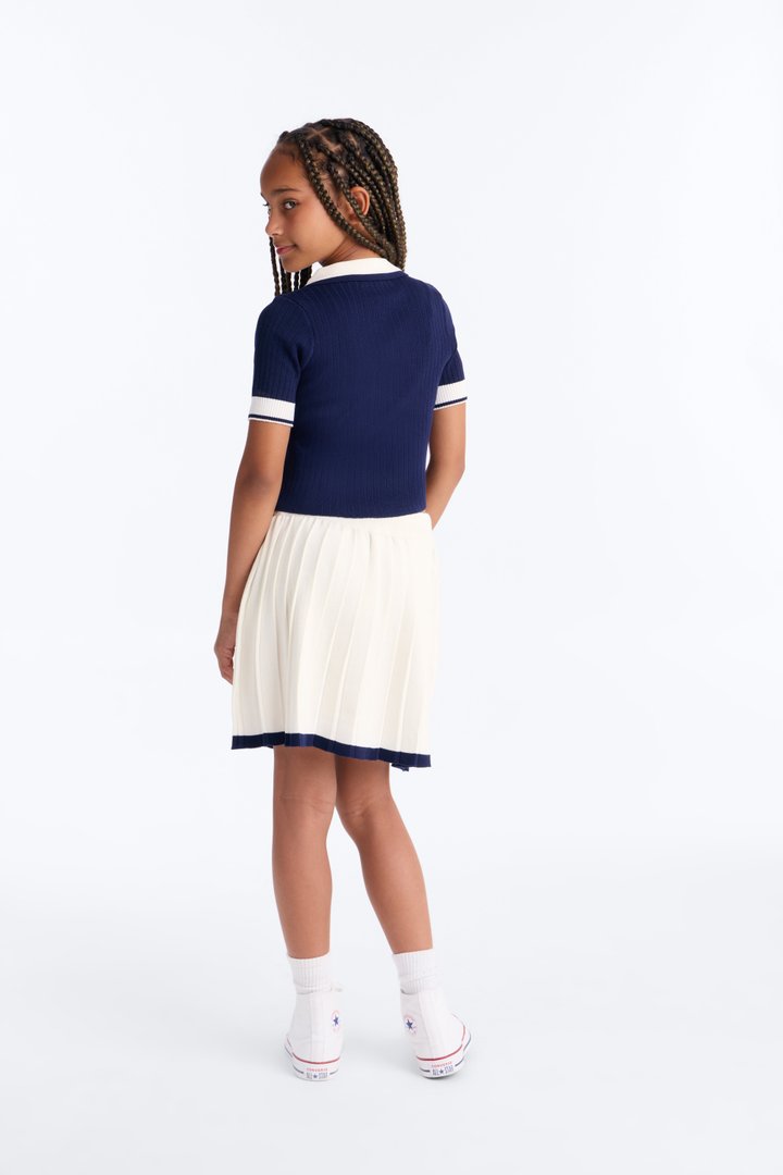 Mini Stick Around Skirt Set - Navy/combo