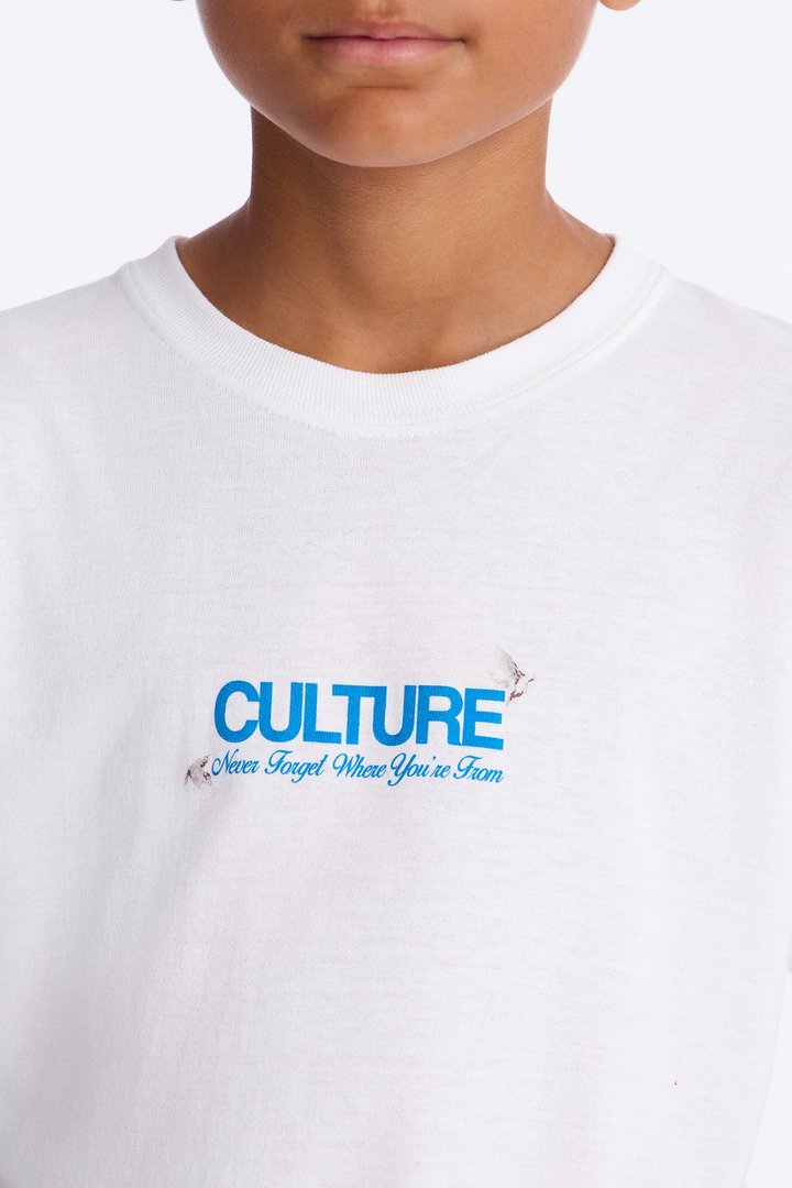 Mini Culture Above All Short Sleeve Tee - White