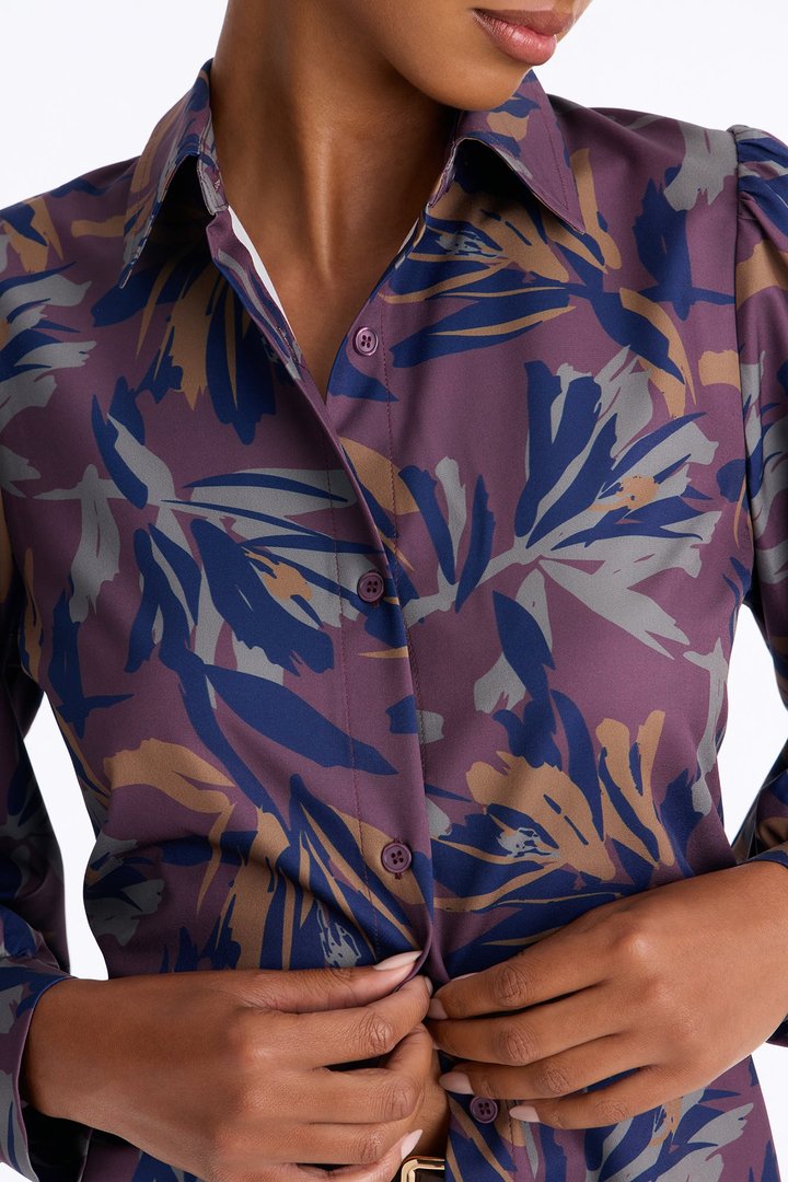 Feel A Way Shirt - Plum/Multi