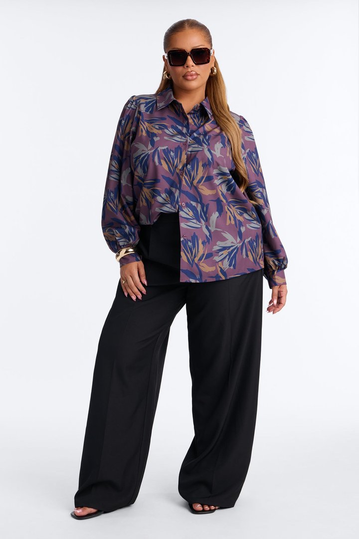 Feel A Way Shirt - Plum/Multi