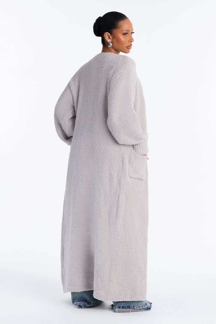 Living In It Cardigan - Heather Grey