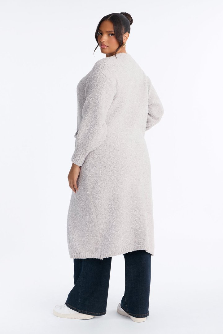 Living In It Cardigan - Heather Grey