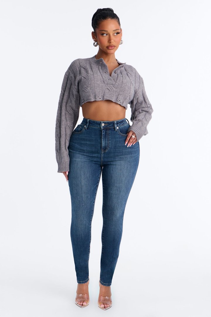 Stayin' In Tune Sweater - Heather Grey