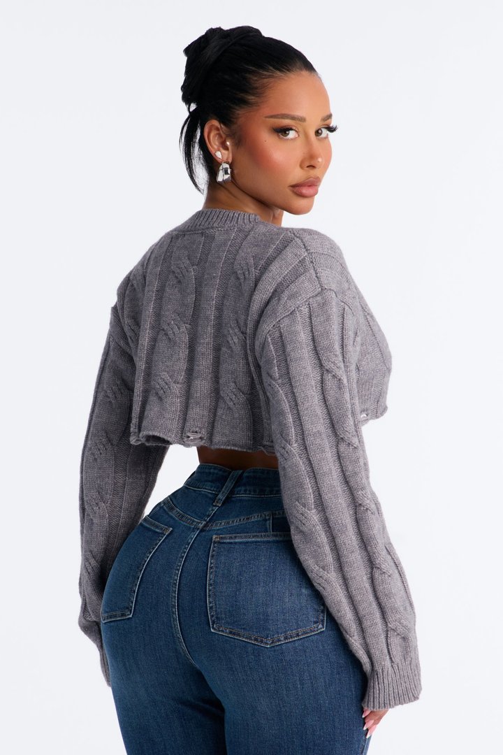 Stayin' In Tune Sweater - Heather Grey