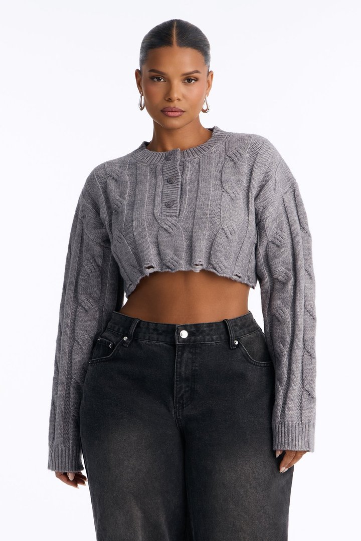 Stayin' In Tune Sweater - Heather Grey