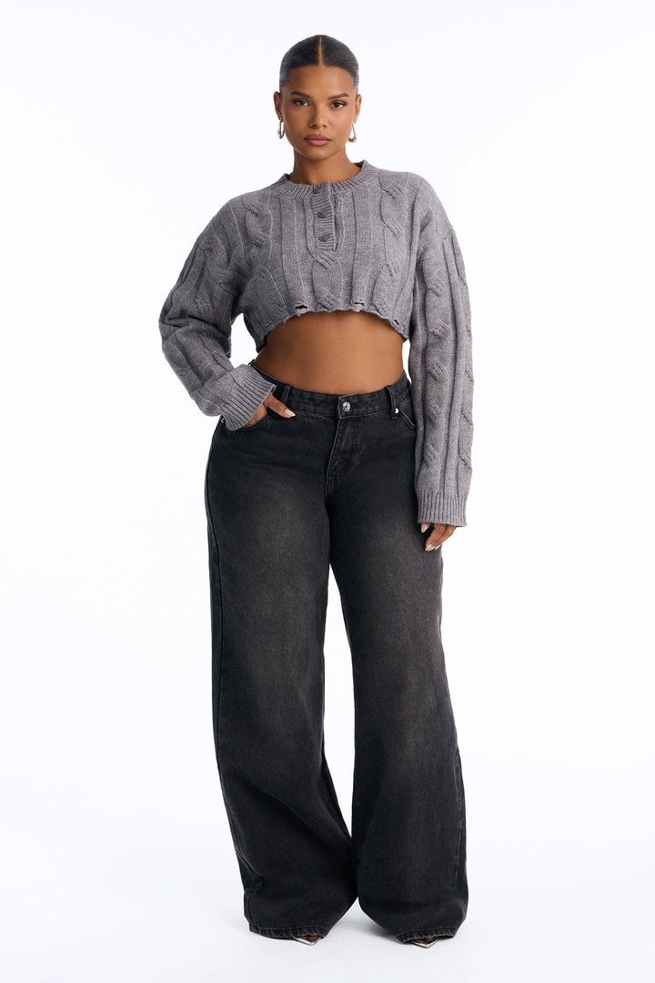 Stayin' In Tune Sweater - Heather Grey