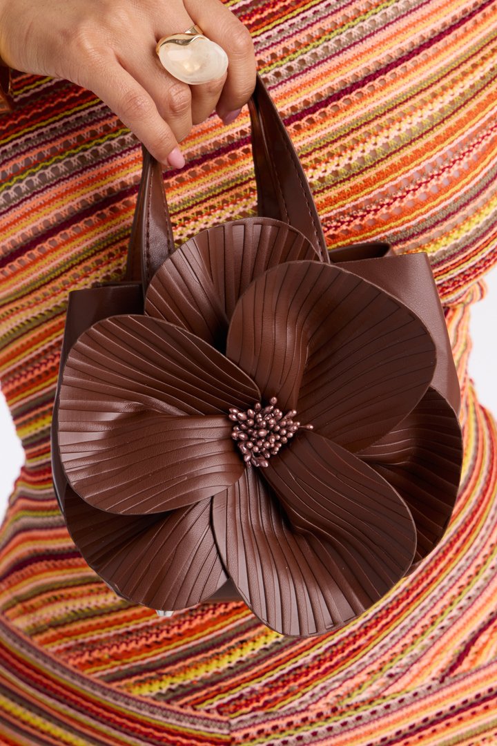 Flora Handbag - Brown