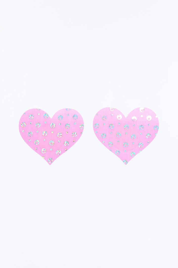 Heartbreaker Sequin Nipple Covers - Pink
