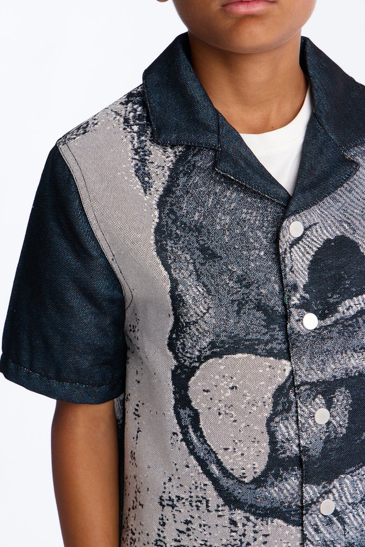 Mini Azrael Tapestry Shirt - Multi Color
