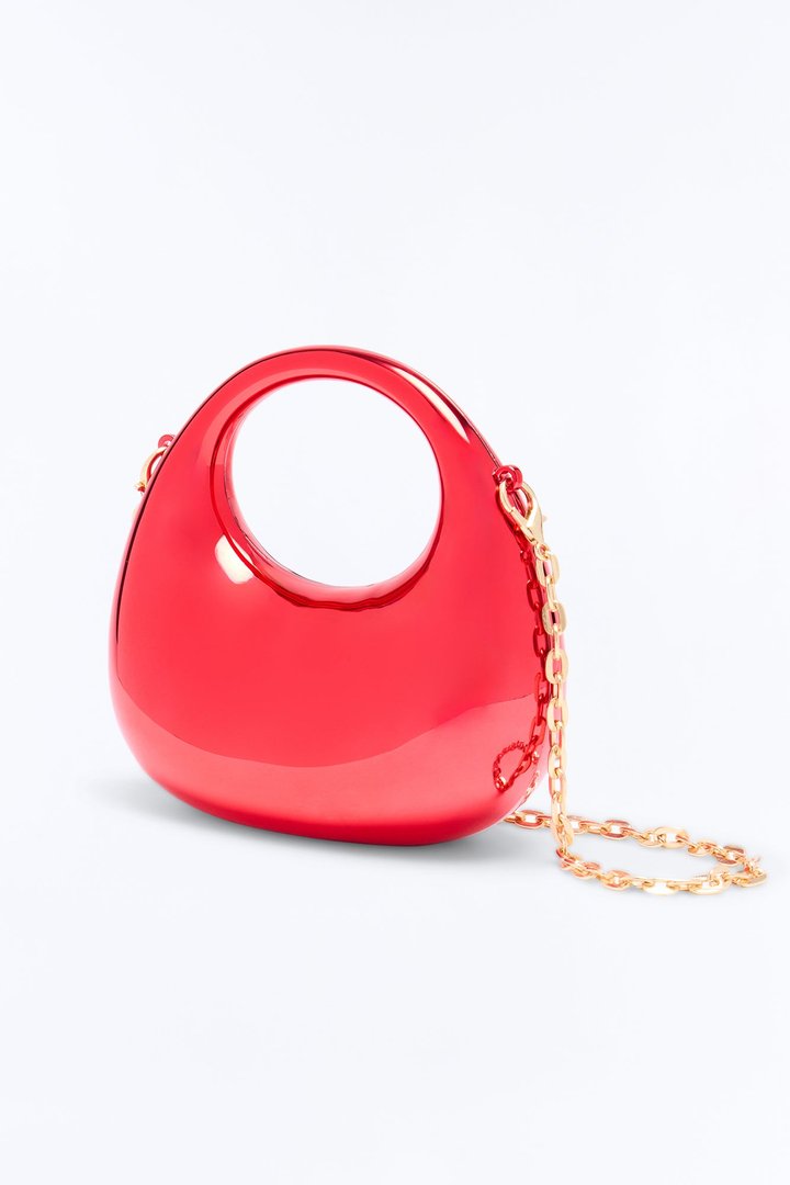 My Mini Me Metal Clutch - Red