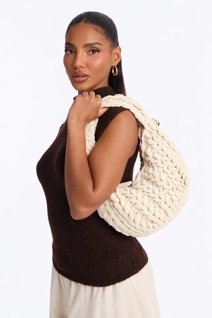 Knit Dreams Crochet Bag - Ivory