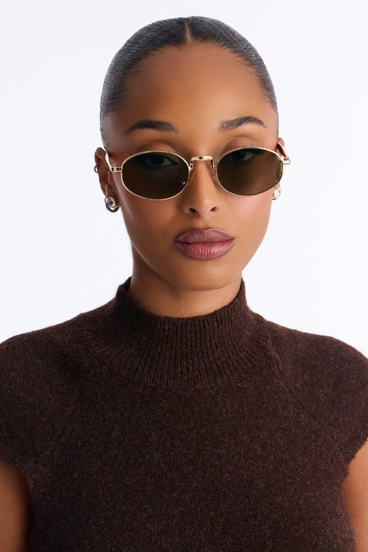 Stand By Me Sunglasses - Gold/Green