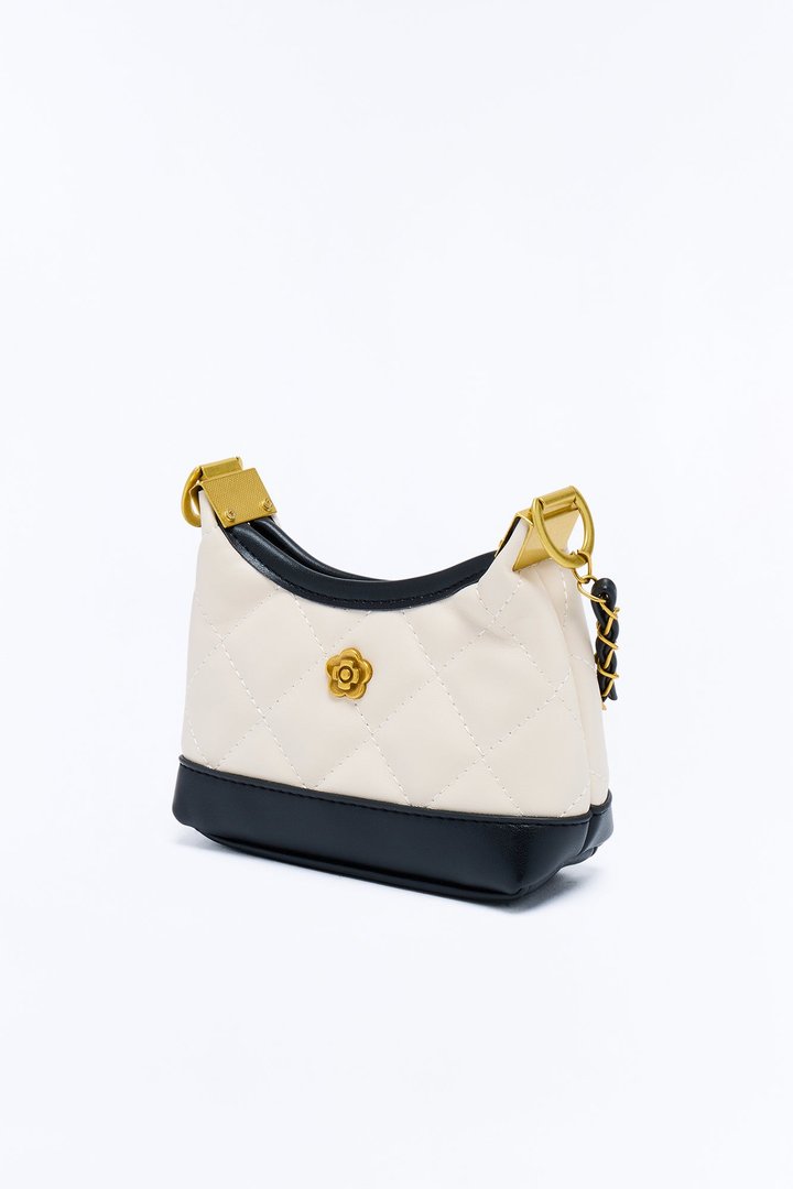 Love On The Run Faux Leather Crossbody Bag - Ivory/combo