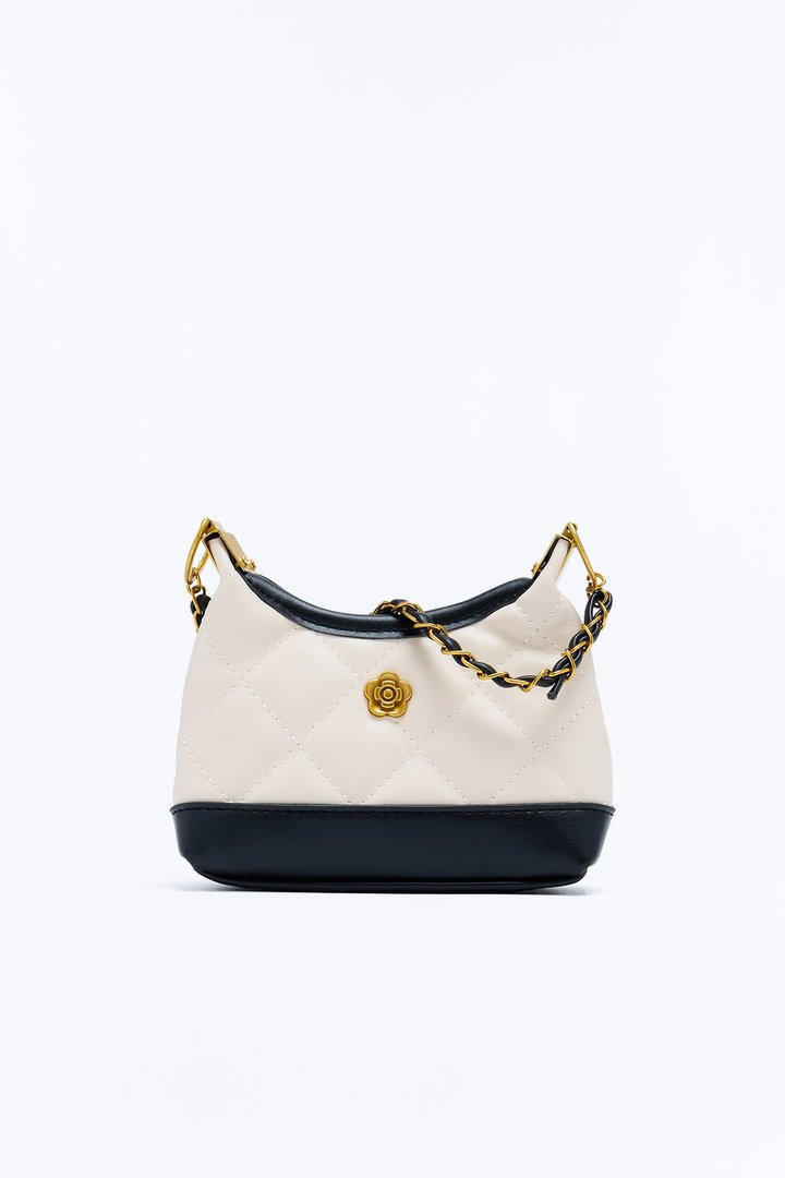 Love On The Run Faux Leather Crossbody Bag - Ivory/combo