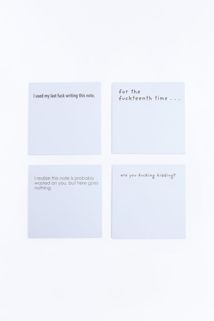 Snappy AF Sticky Notes 4 Pack Set - White
