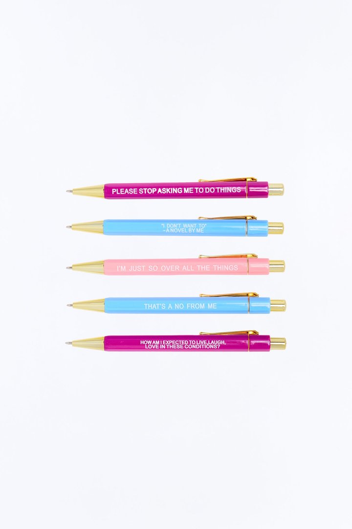 Over It Pens 5 Pack Set - Multi Color