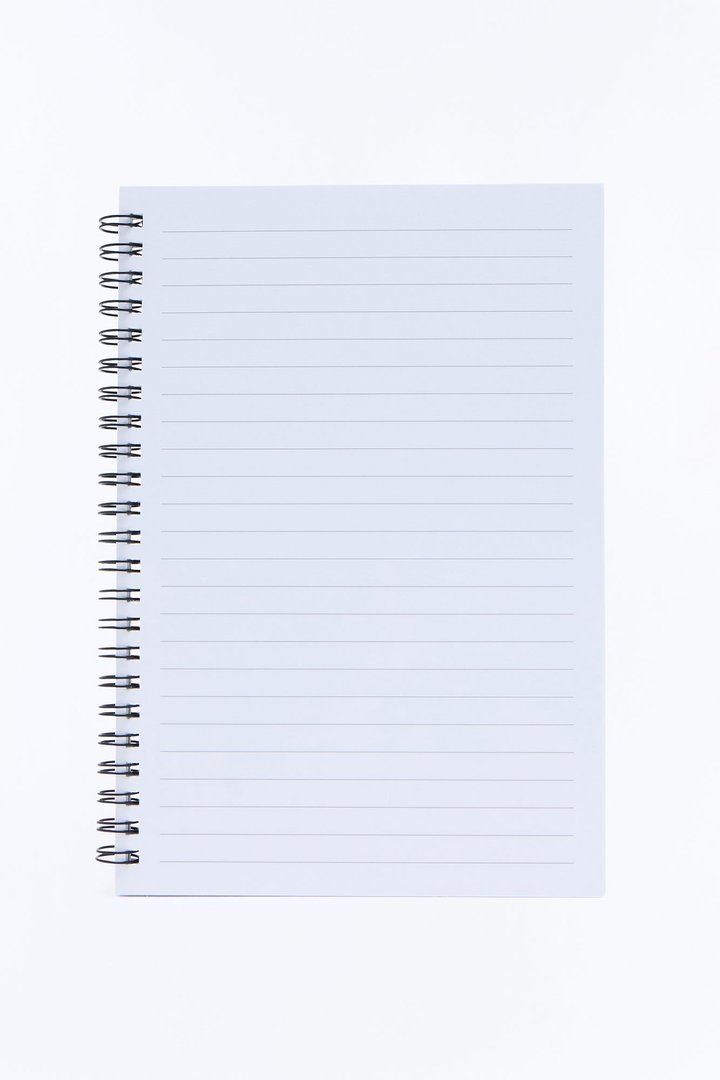 Overworked And Underpaid Spiral Notebook - White/Black