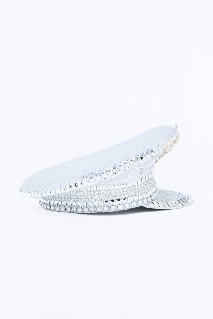 Hot Desert Captain Hat - Silver