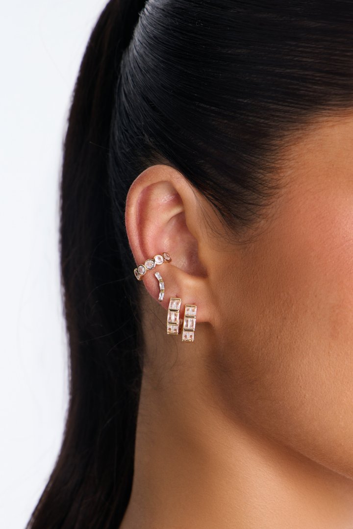 A Little Spark 3 Piece Earring Set - Gold