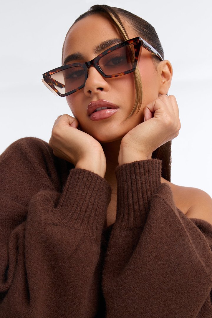 Lightly Layered Sunglasses - Tortoise